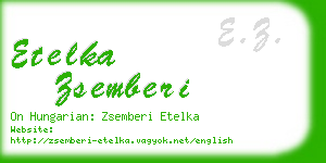 etelka zsemberi business card